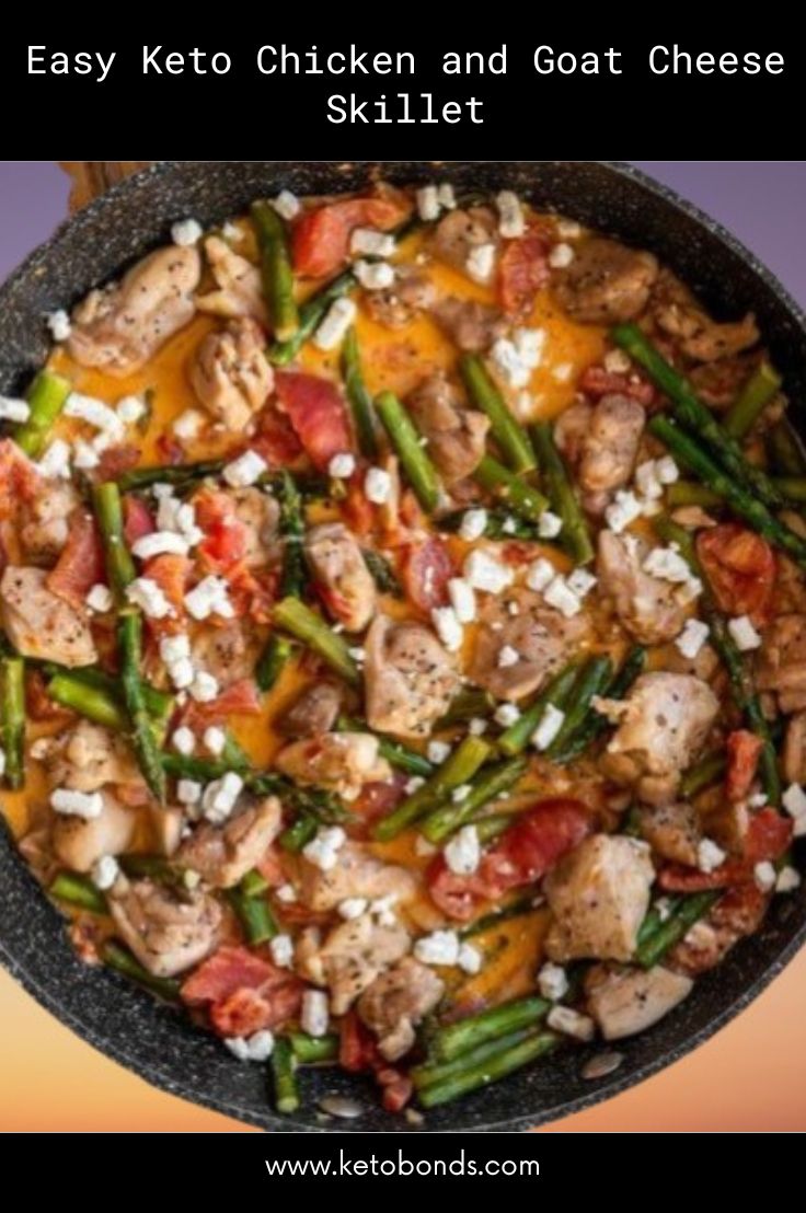 Easy Keto Chicken and Goat Cheese Skillet